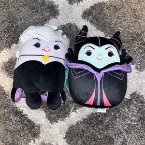 NWT Disney Villain Squishmallow Bundle Maleficent & Ursula